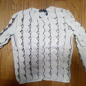 Alexander Mcqueen White Cardigan